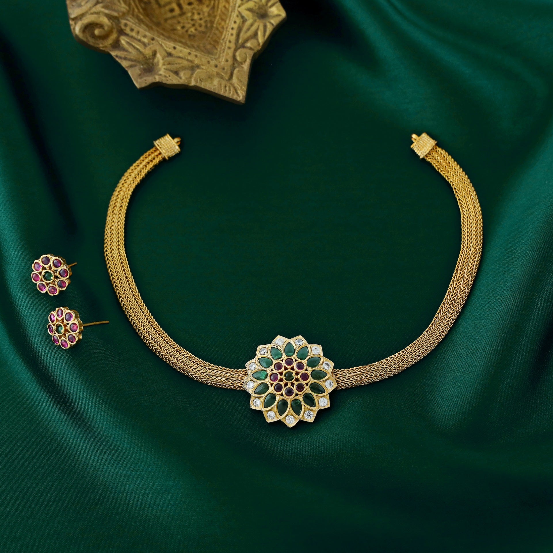 Hema Pushpa Choker with Earring