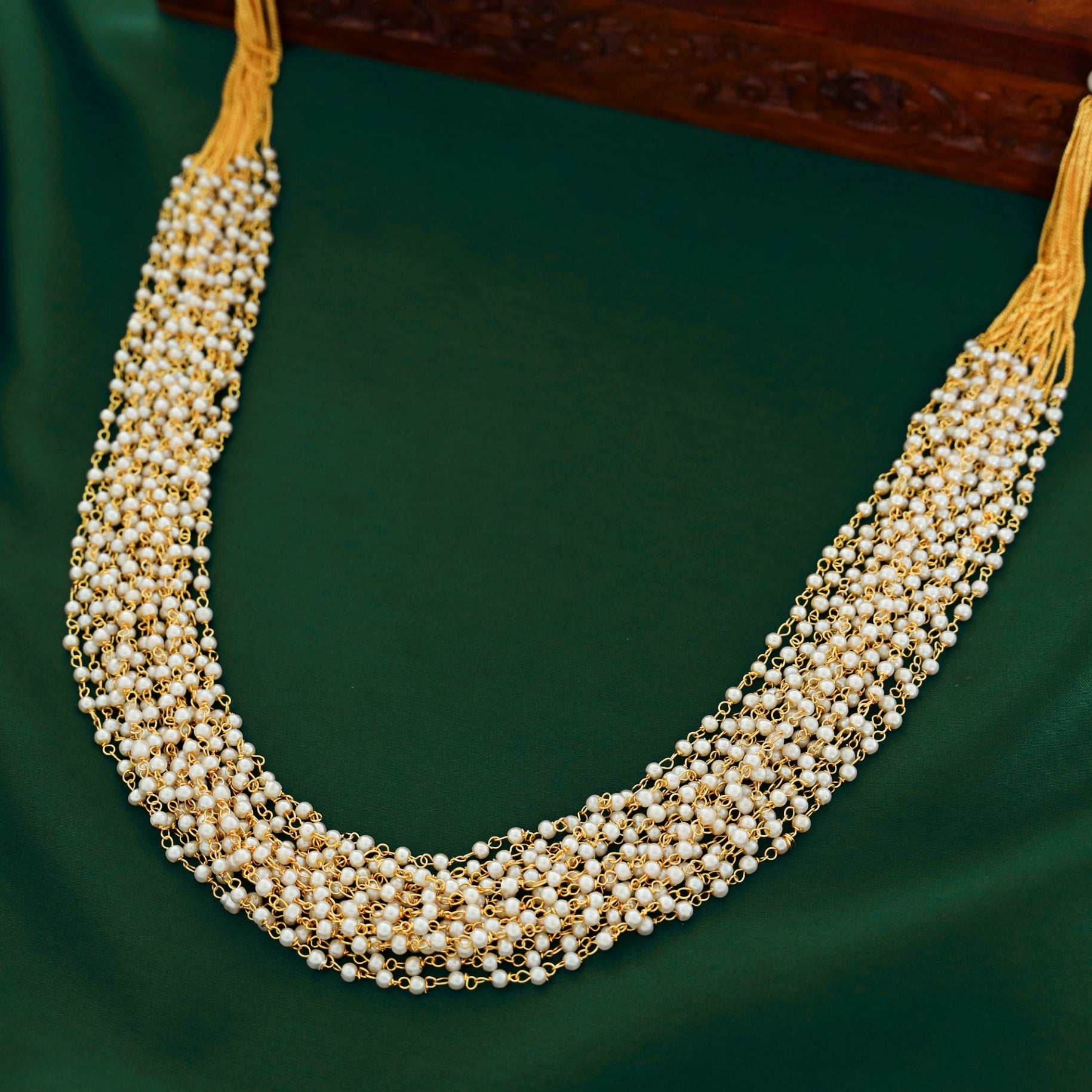 Reshmi 15 Layer Pearl Neckpiece
