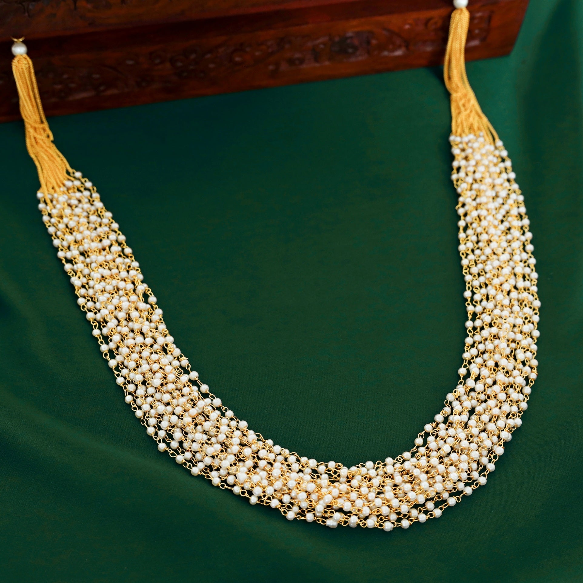 Reshmi 15 Layer Pearl Neckpiece