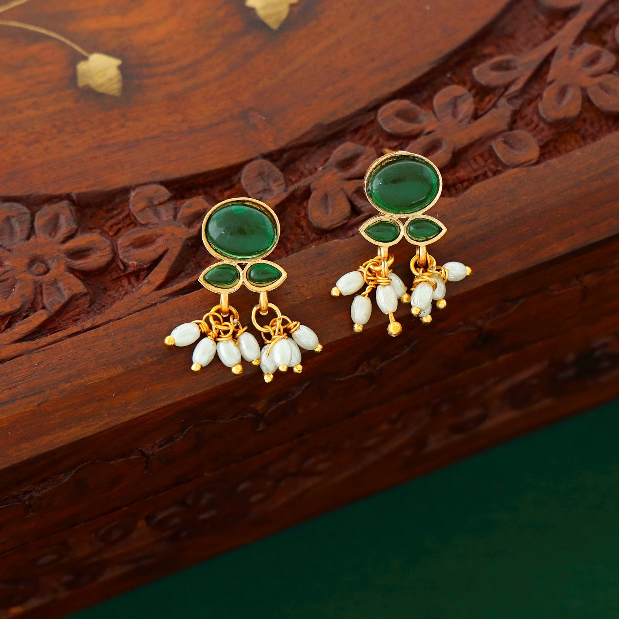 Kalpana Rice Pearl Reversible Neckpiece With Earring