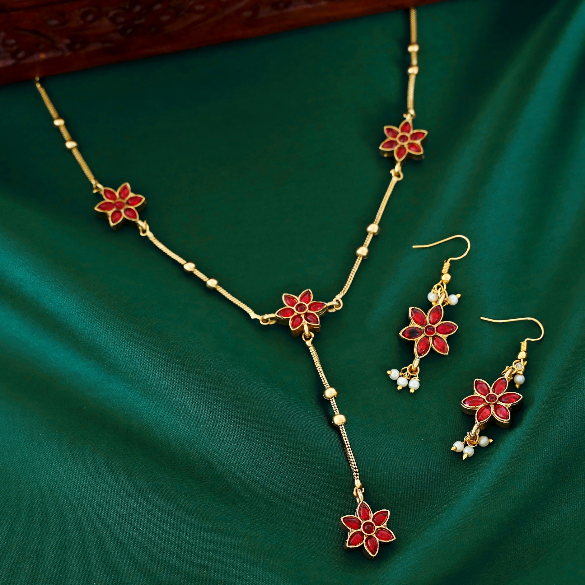 Tanya Reversible Neckpiece With Drops