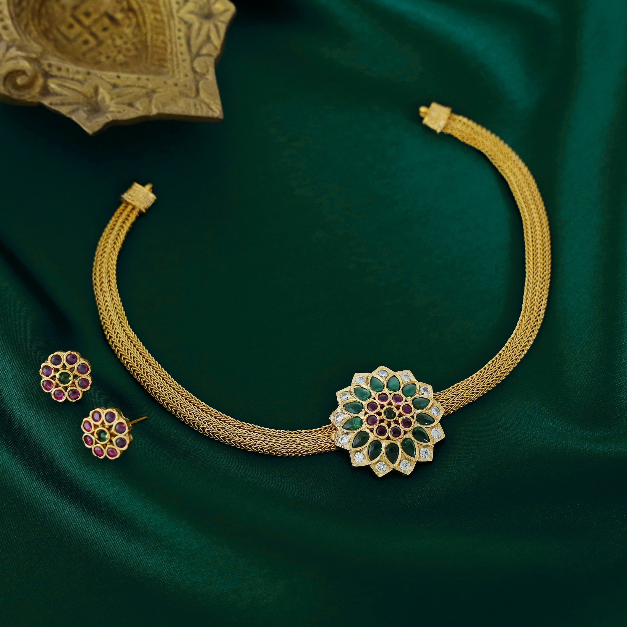 Hema Pushpa Choker with Earring