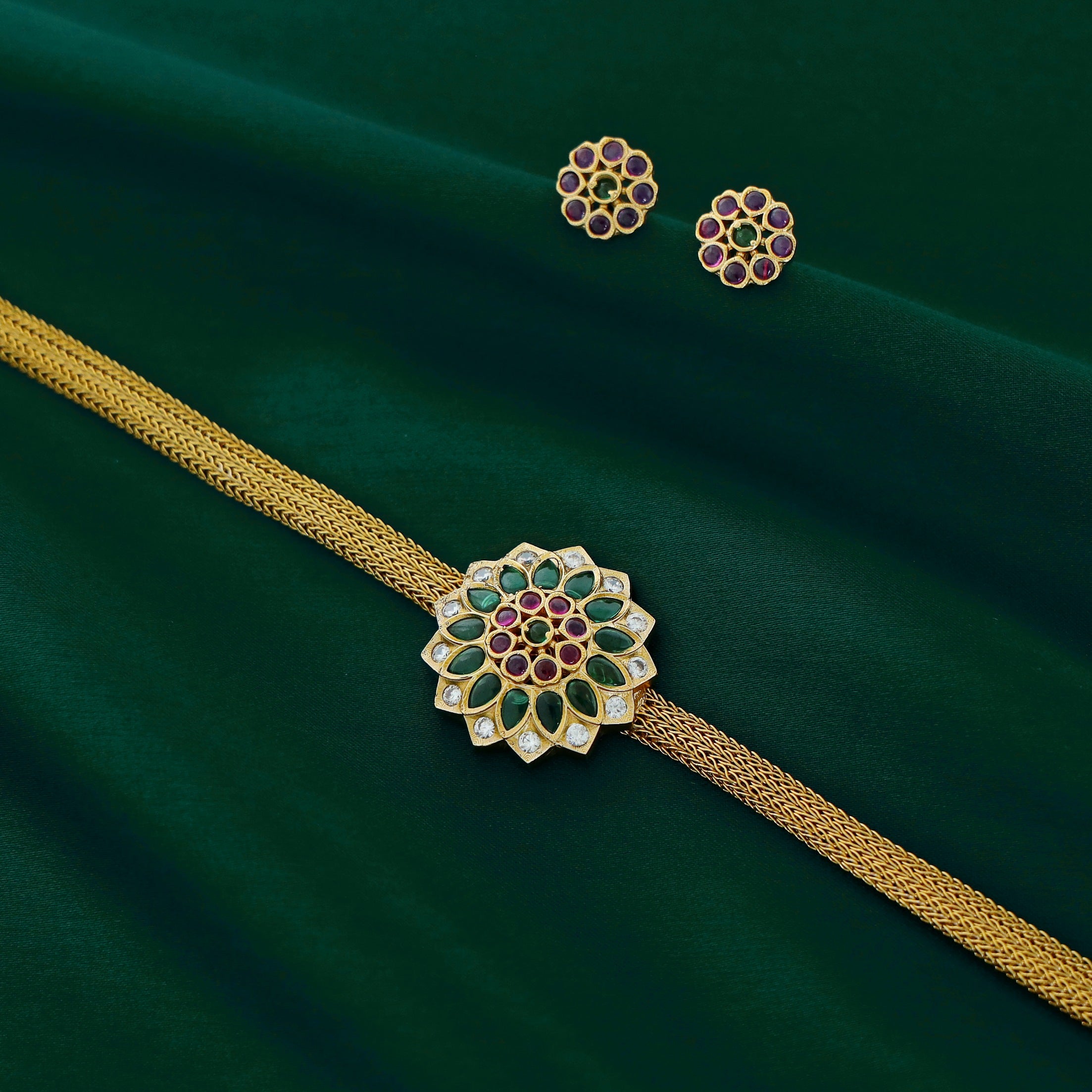 Hema Pushpa Choker with Earring