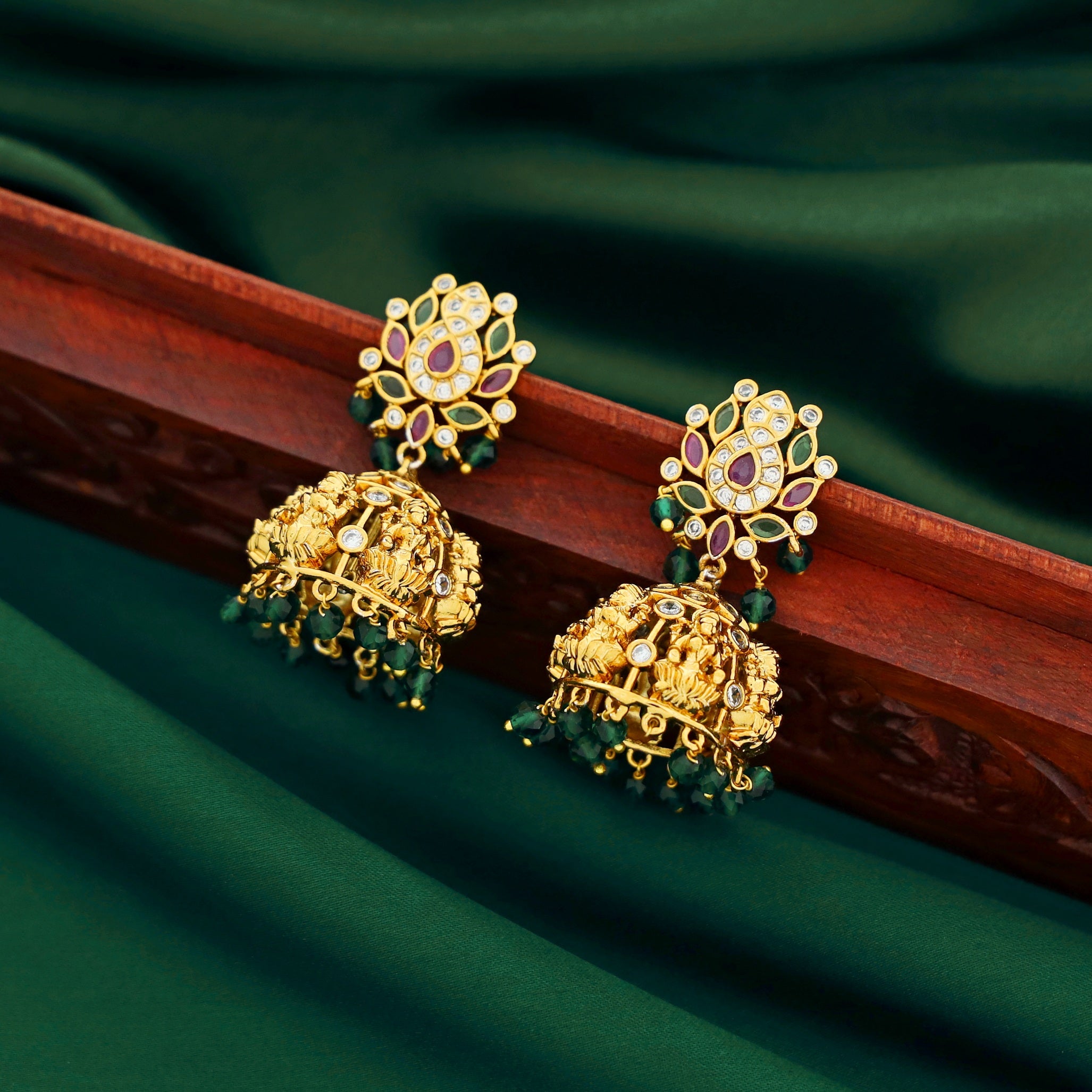 Karishma Golden Lekshmi Jhumka
