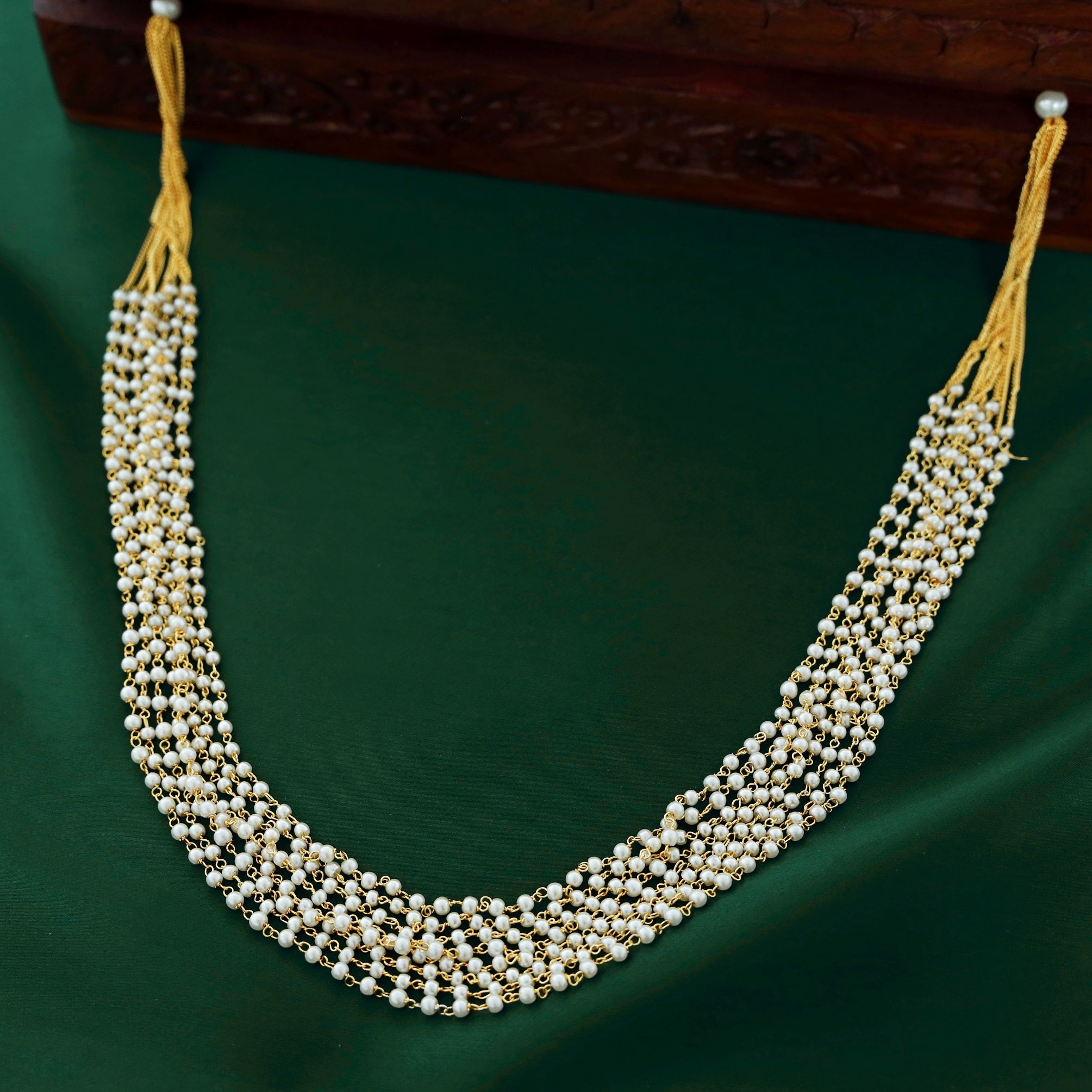 Reshmi 8 Layer Pearl Neckpiece