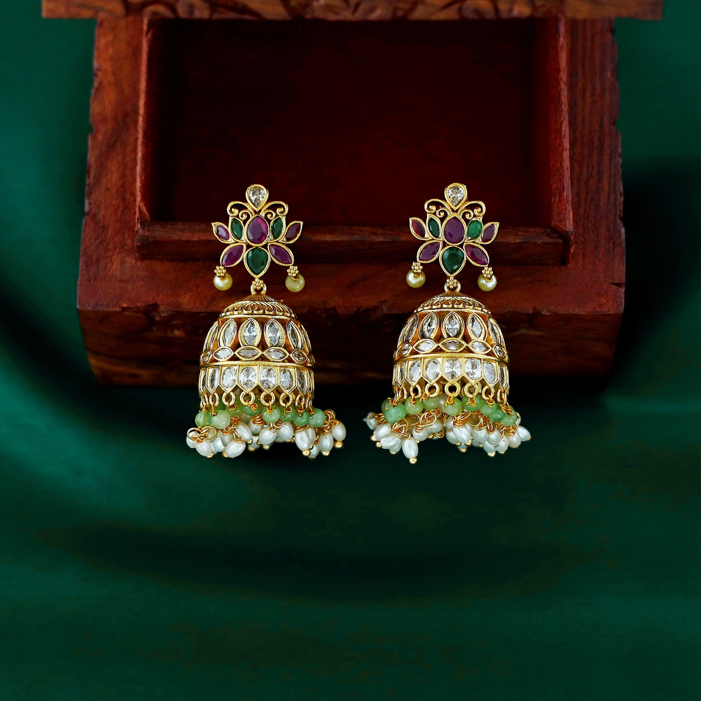 Bhargavi Lotus Jhumka