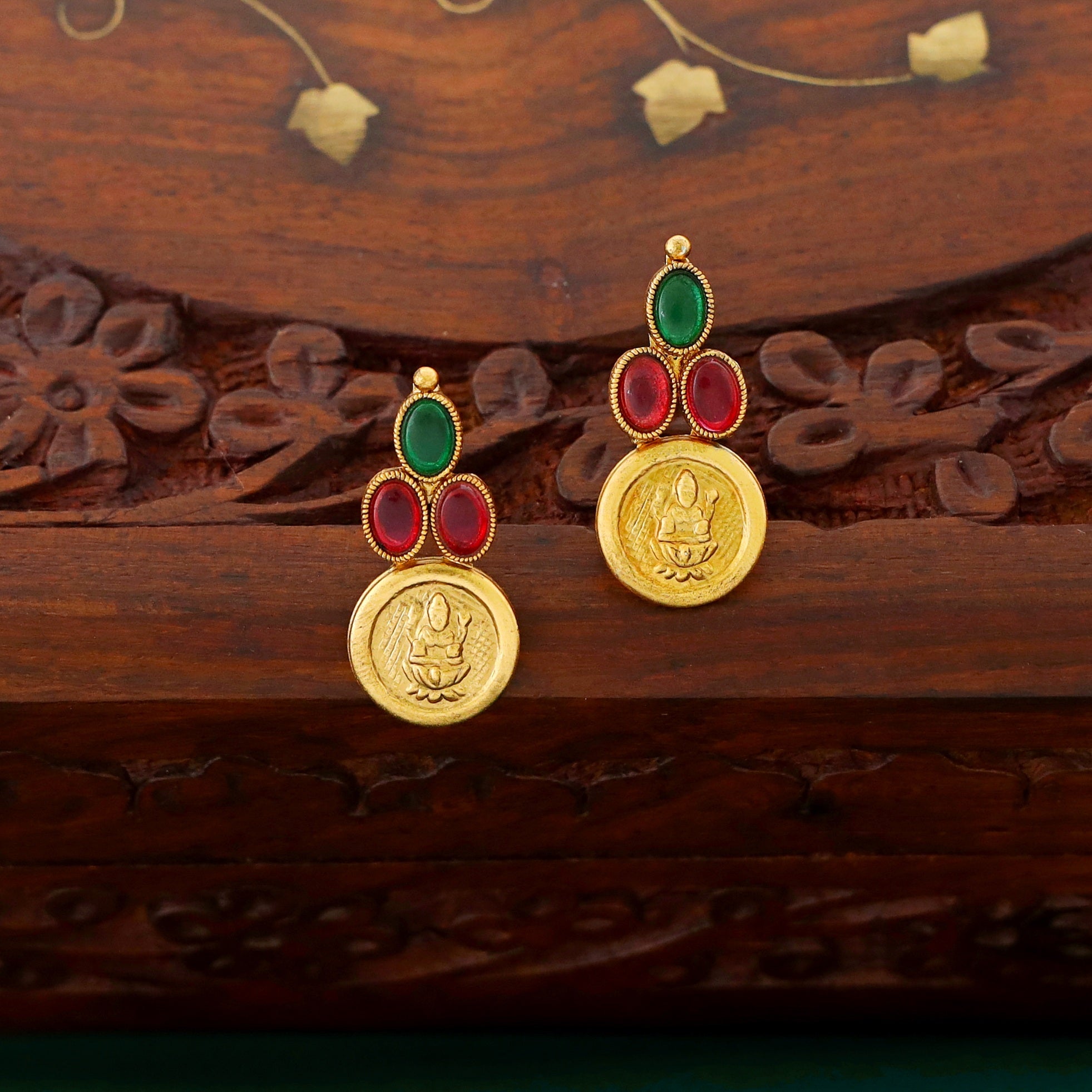 Adweta 2 Layer Coin Neckpiece With Earring