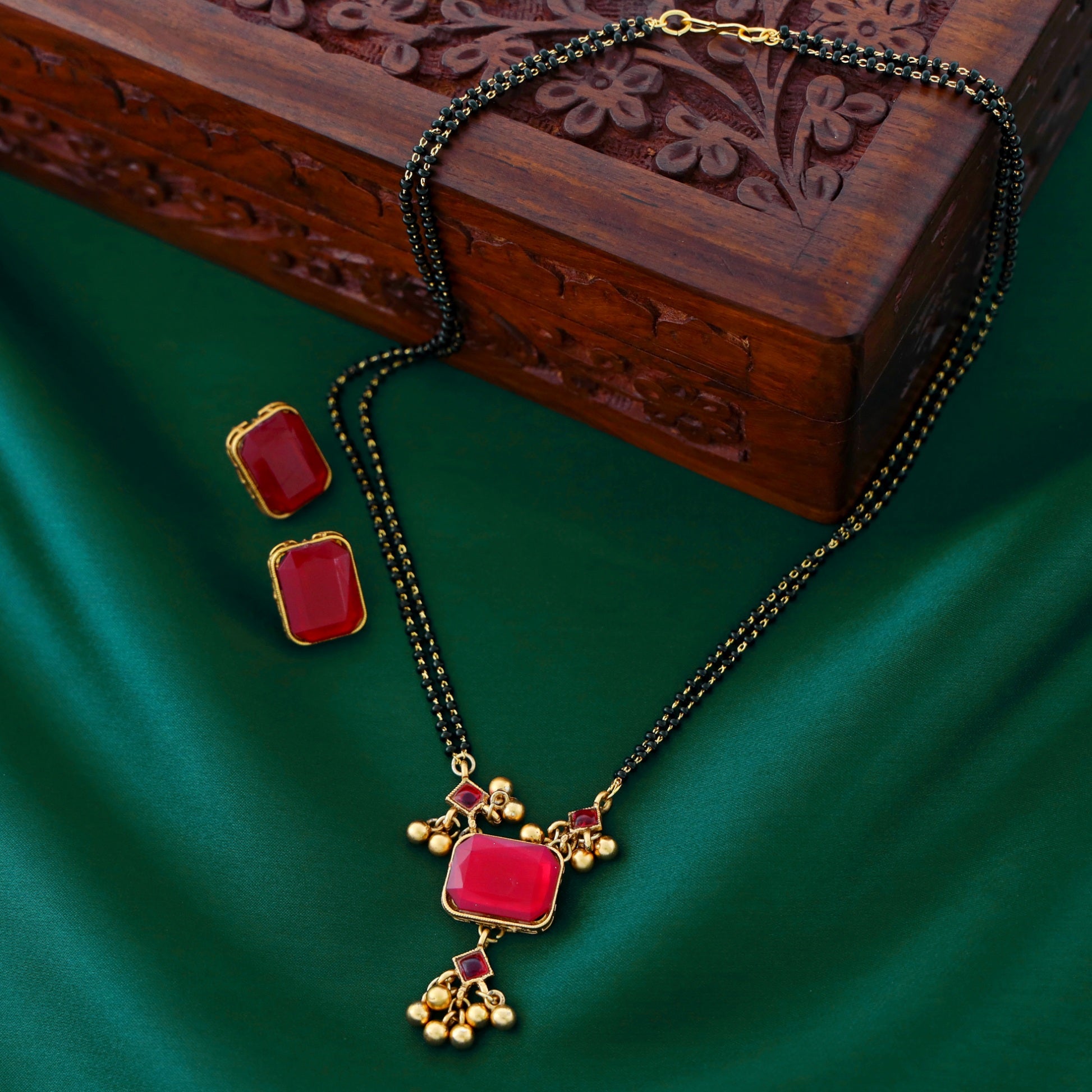 Gayatri 2 Layer Mangalsutra With Stud