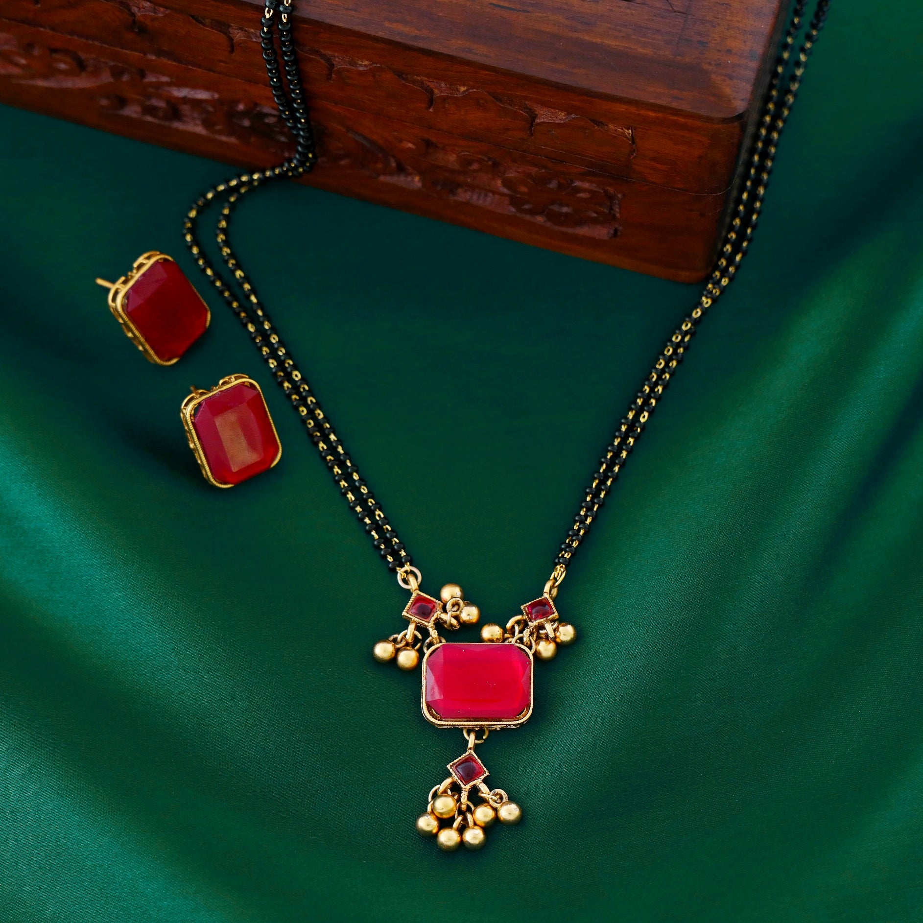 Gayatri 2 Layer Mangalsutra With Stud