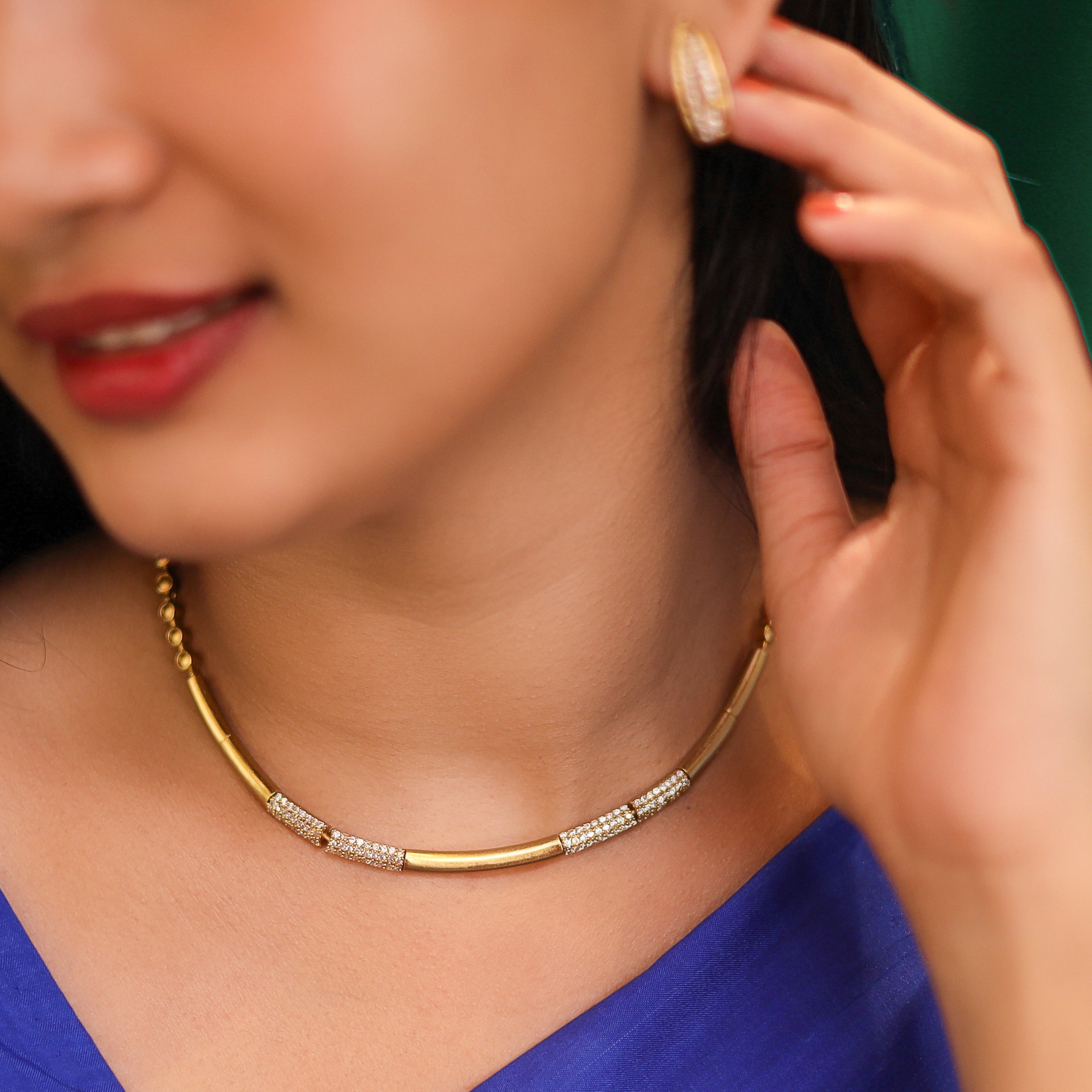 Dharmik Neckpiece with Earring