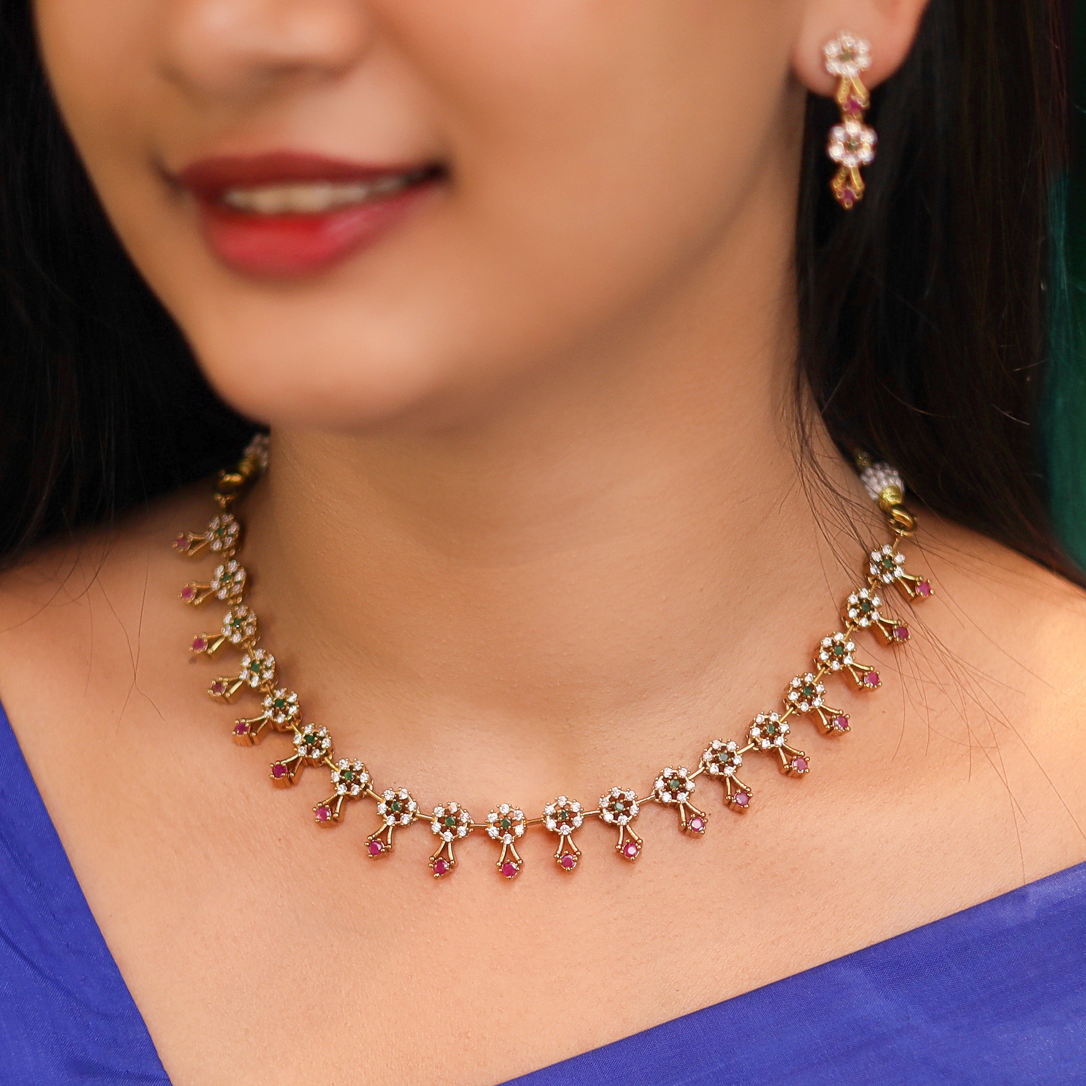 Saanjh Neckpiece with Earring