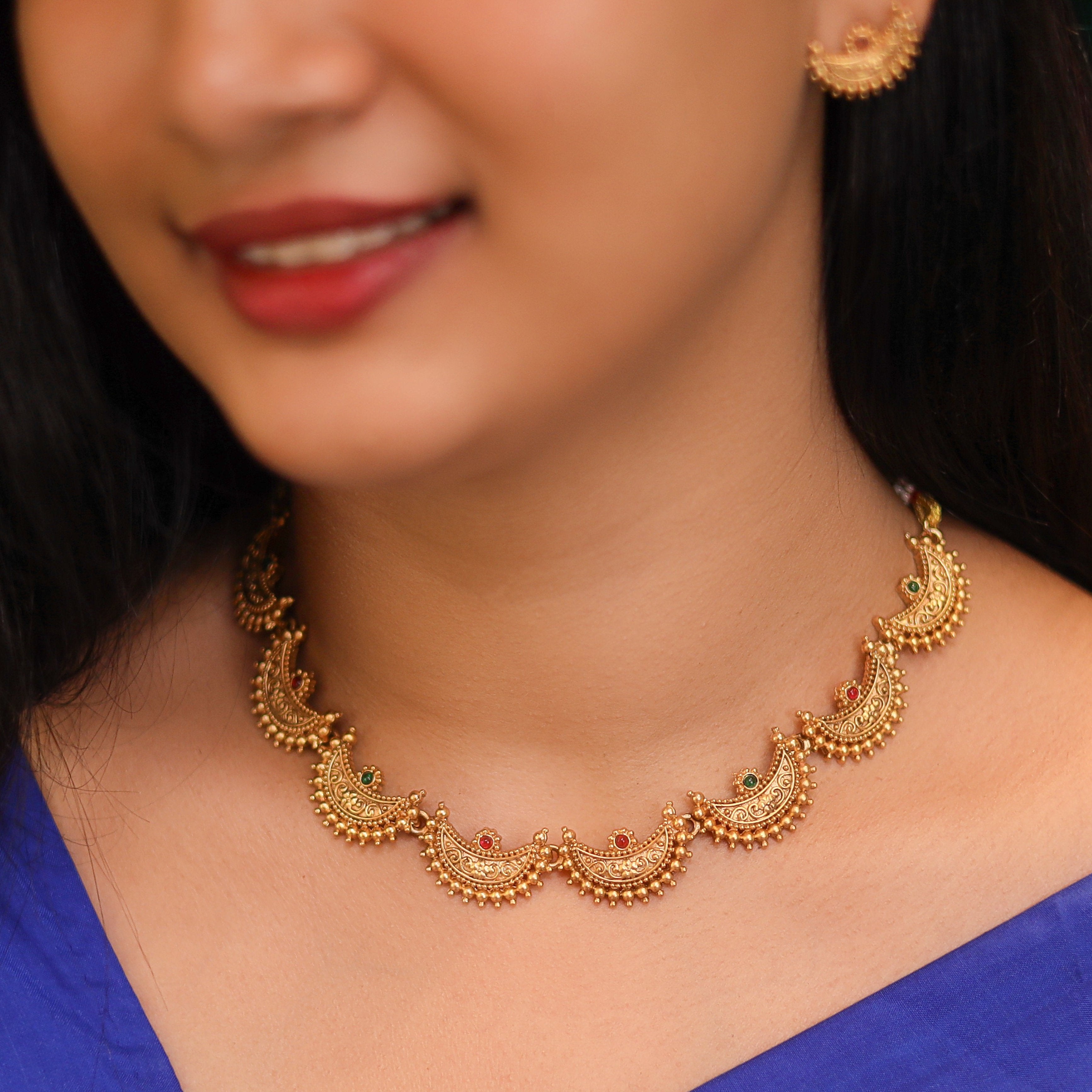 Pranava Chandra Neckpiece with Earring